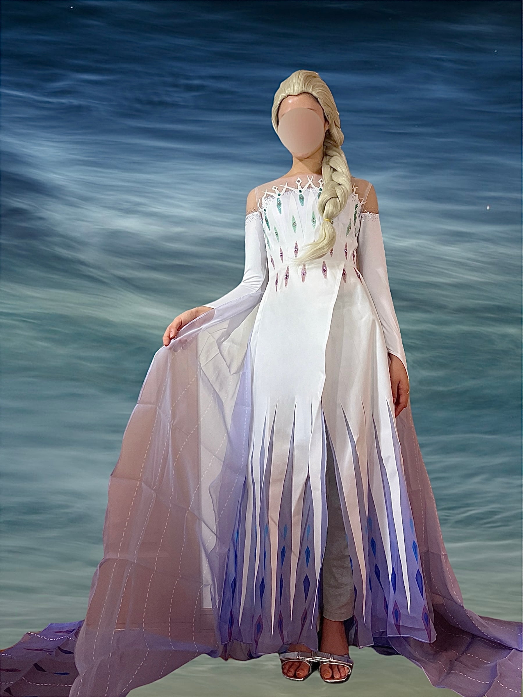 ディズニー アナと雪の女王2 精霊エルサ ドレス コスプレ Dハロ