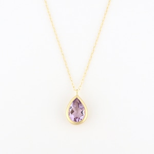 Naturel light amethyst necklace