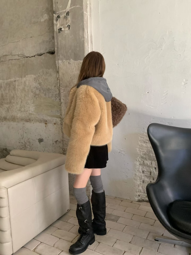 (予約) pretty young thing / Shibuya fur jacket 3color