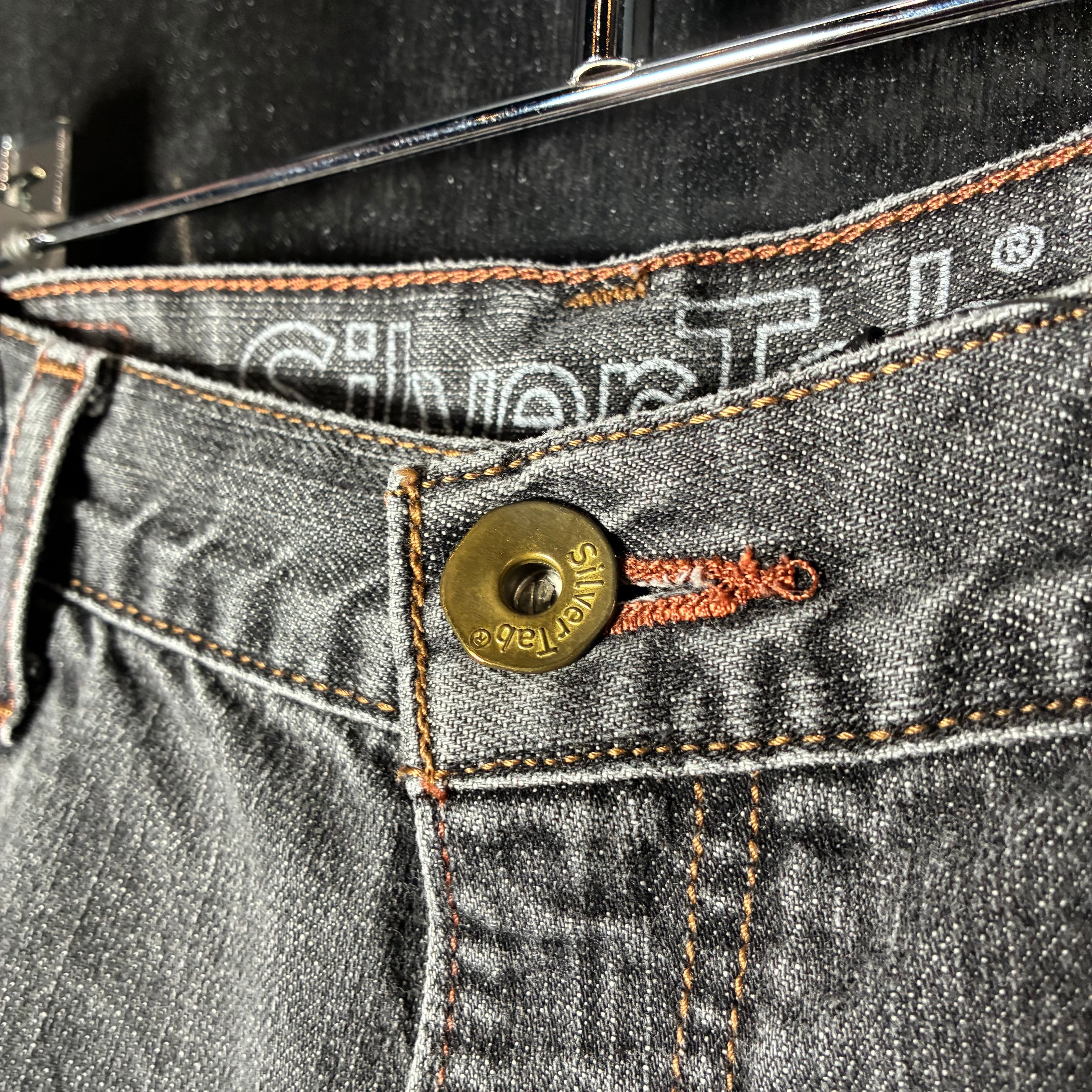 エ*ゼ様 【USA製】Levi's シルバータブ　buggy 後染め　W33/L メキシコ製 Levi's Silver Tab Baggy 先染めブラック W33 リーバイス