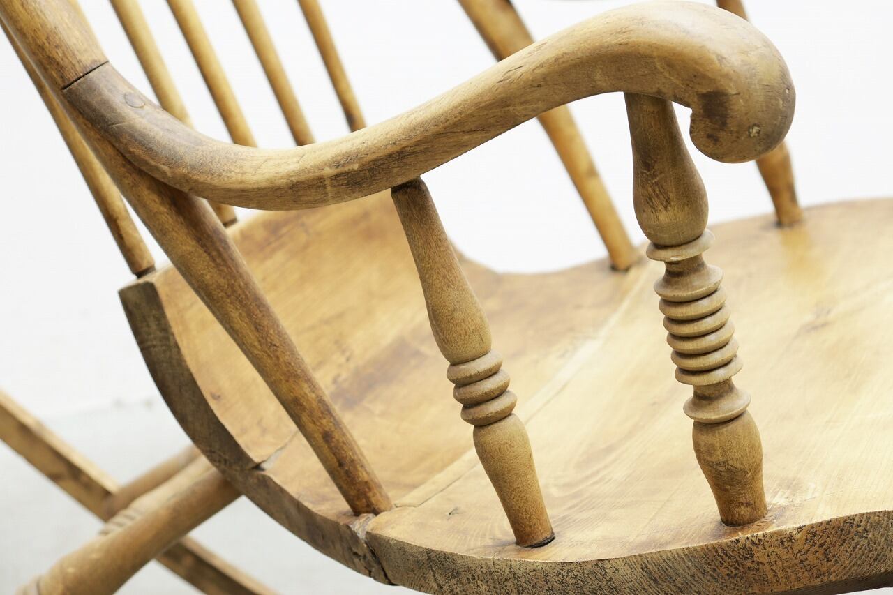 スウェーデン ヴィンテージ パイン材 ロッキングチェア 木製 ラウンジ