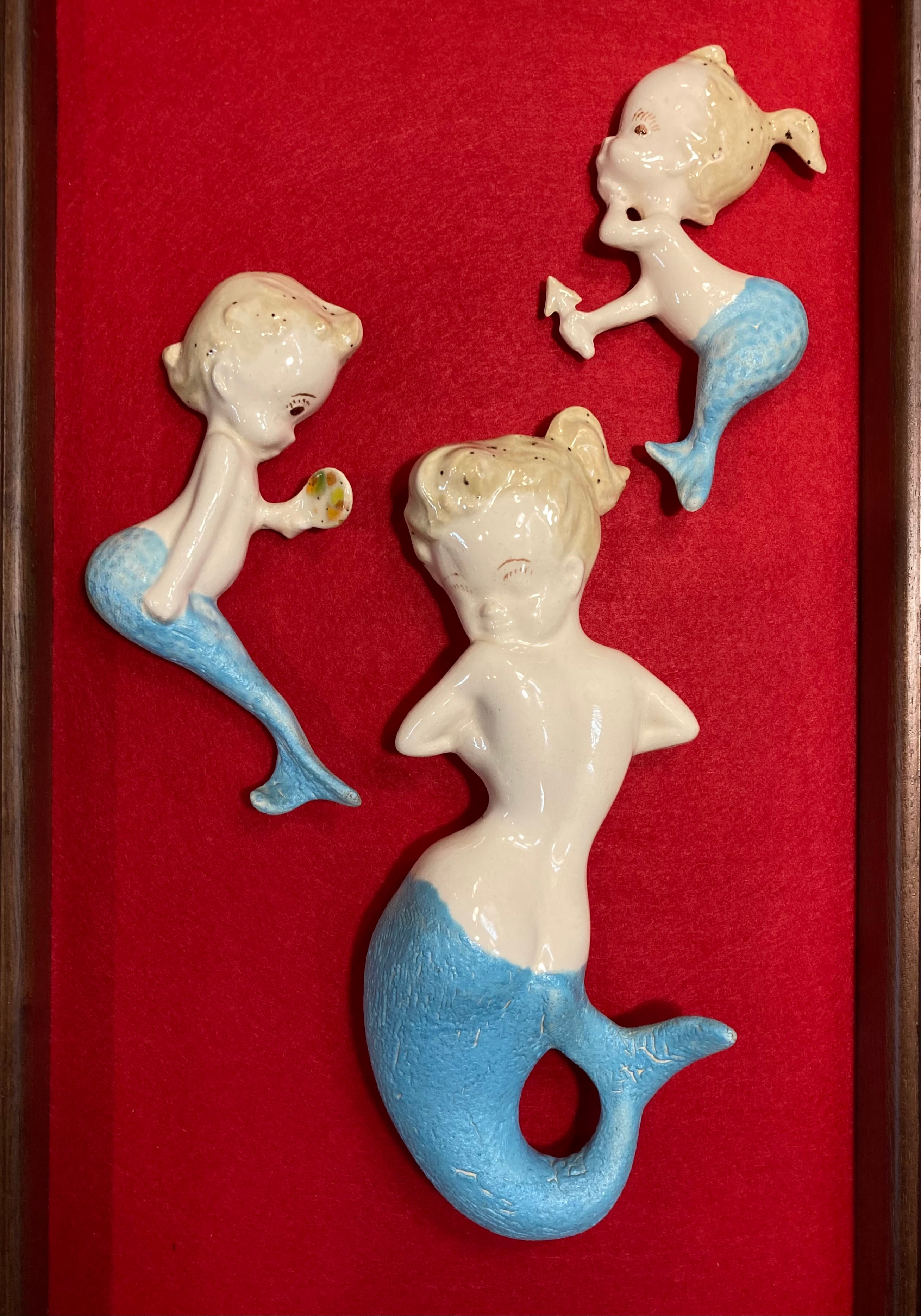 MIDCENTURY VINTAGE MERMAID WALL DECER ビンテージマーメイド