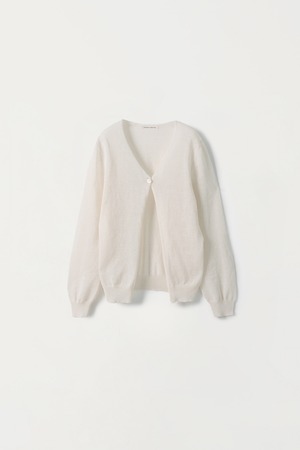[NOTHING WRITTEN] Cosi one button cardigan (Pearl white) 正規品 韓国ブランド 韓国通販 韓国代行 韓国ファッション ナッシングリトゥン 日本 店舗