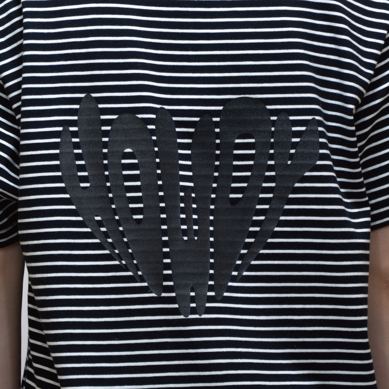 HOWDY Border TEE [ホワイト×ブラック]