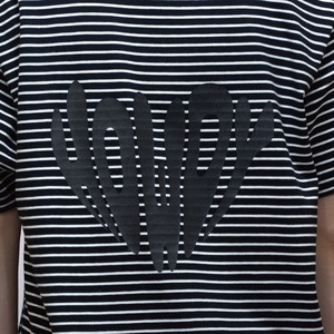 HOWDY Border TEE [ホワイト×ブラック]