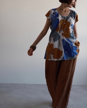 MARNI　FLOWER PRINT COTTON BLOUSE