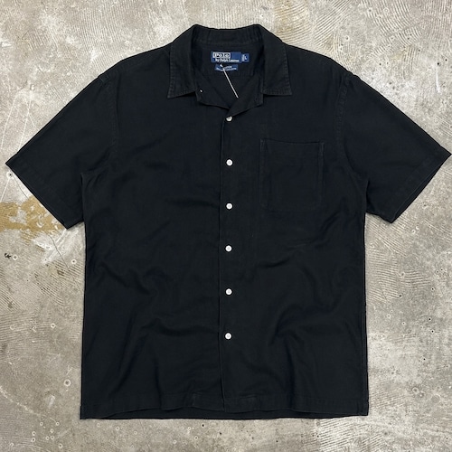Polo Ralph Lauren LINEN×Cotton CLAYTON Shirt “Black”