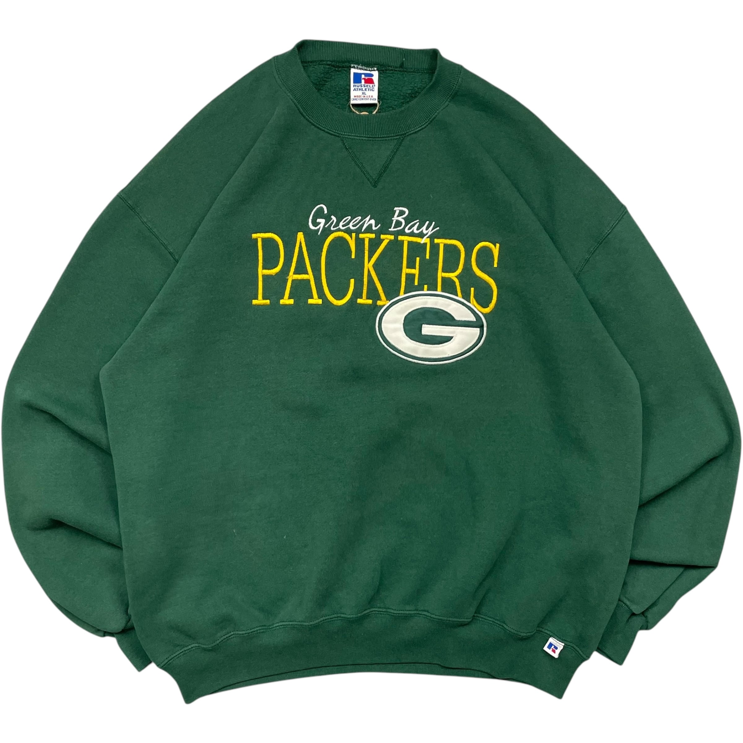 《XL》 russell athletic ラッセルアスレチック スウェット Green Bay PACKERS NFL 90年代 vintage USA製 no.5186