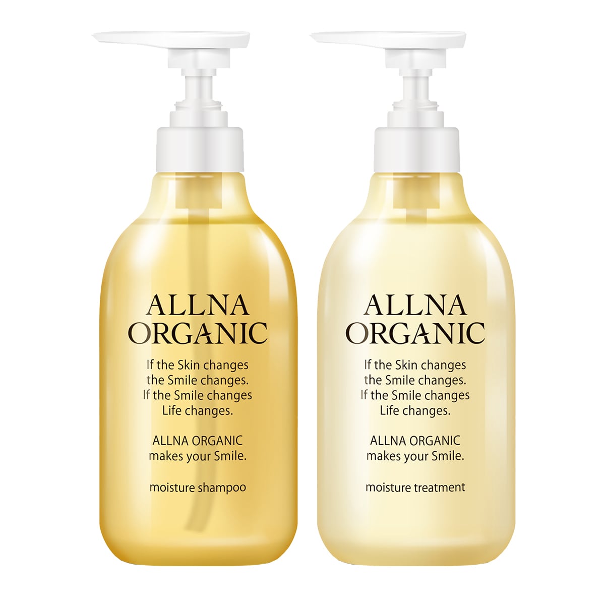 ALLNA ORGANIC【モイスチャー シャンプー&トリートメント】セット 500ml&500m【 無添加 天然由来洗浄 】 オルナ オーガニック  ノンシリコンシャンプー/ボタニカルトリートメント | ALLNA ORGANIC