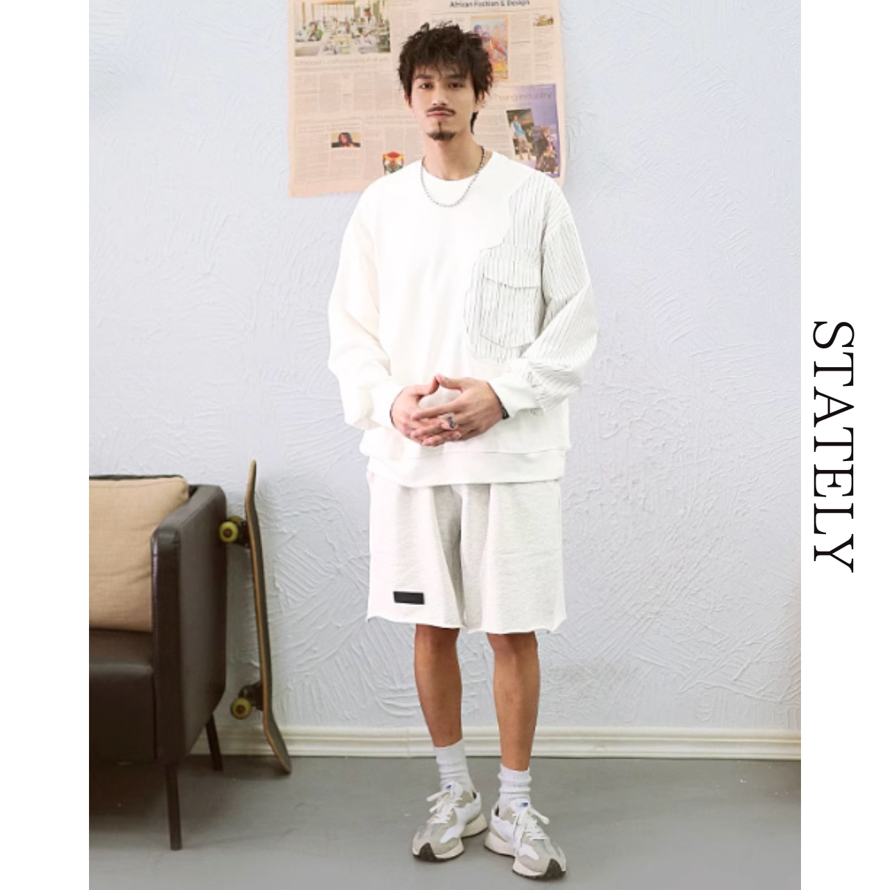 ドッキングストライプ プルオーバースウェット/2color_T150・画像12