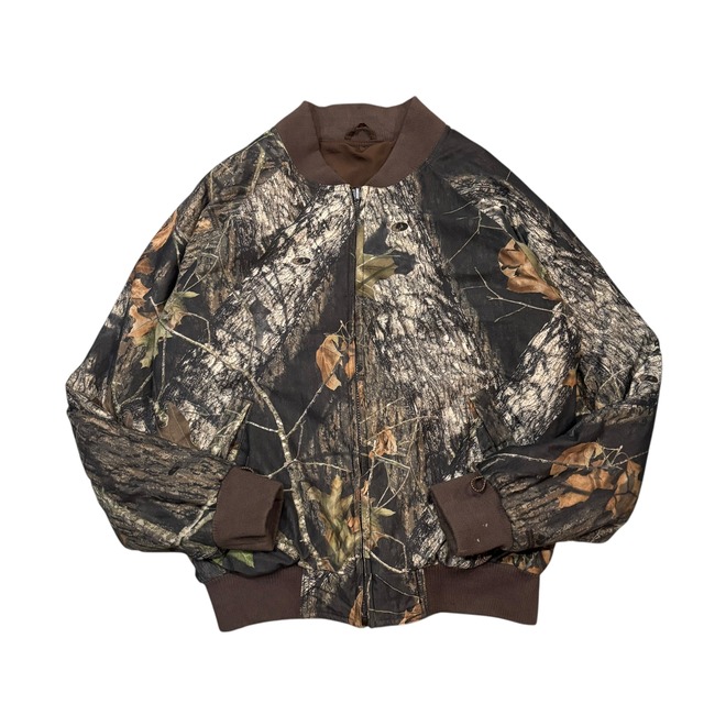 【古着】unknown Rial Tree Camouflage Bomber Jacket