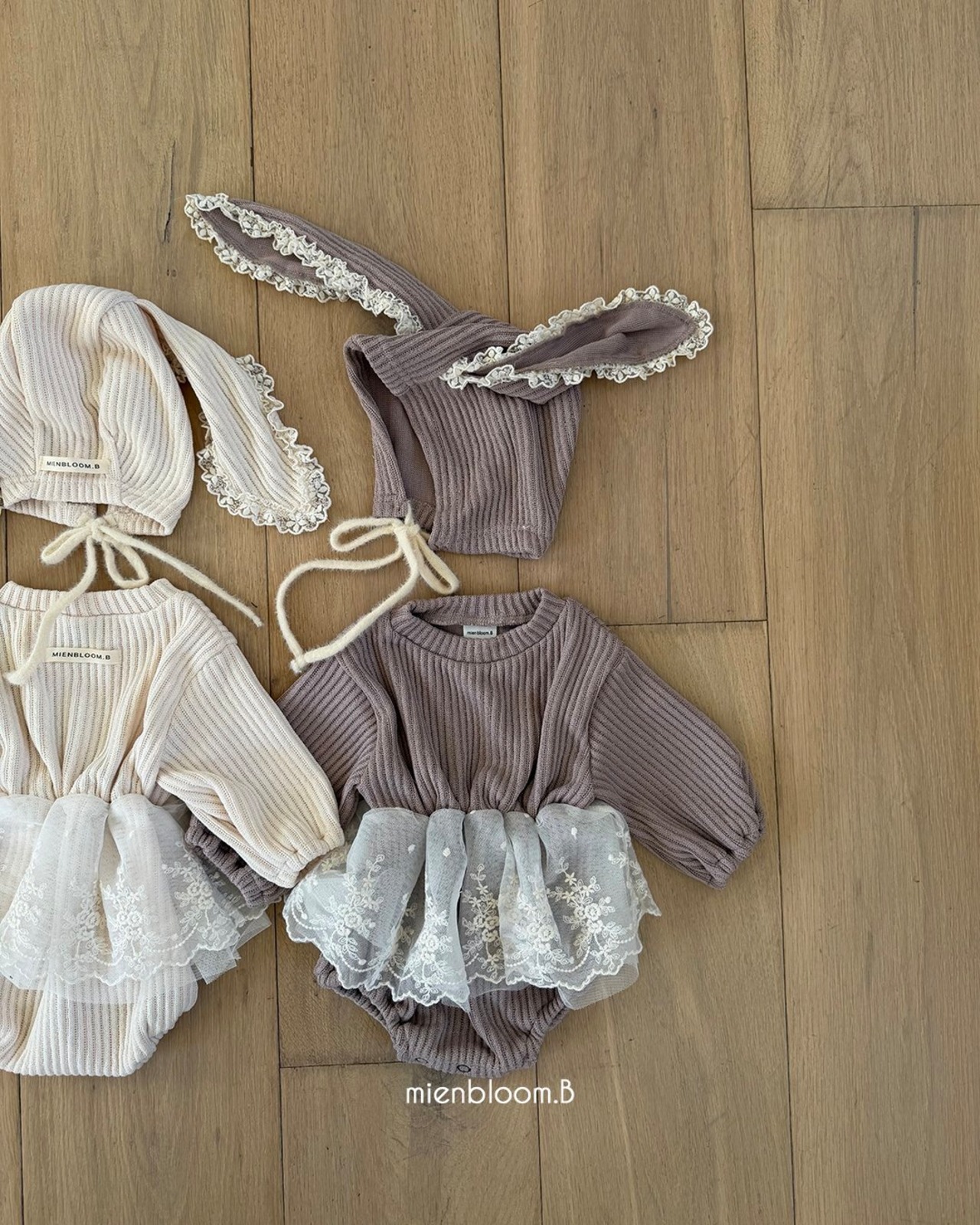 mien bloom B［取寄］knit sharala suit 26winter