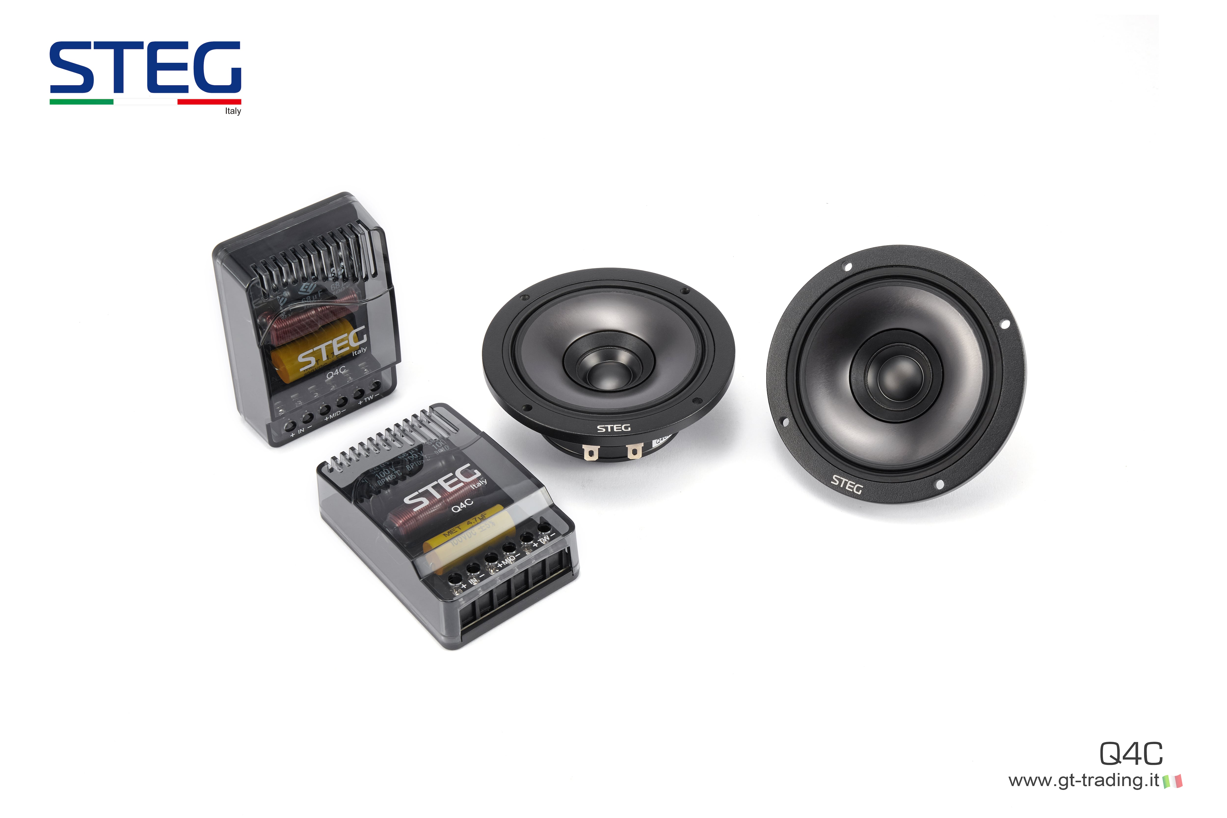 国内正規品】STEG 「Q4C」 4インチ ハイエンド同軸フルレンジ