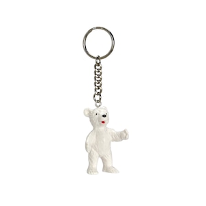 Alfred Fischer Keyring "Standing Bear White" アルフレッド・フィッシャー キーホルダー