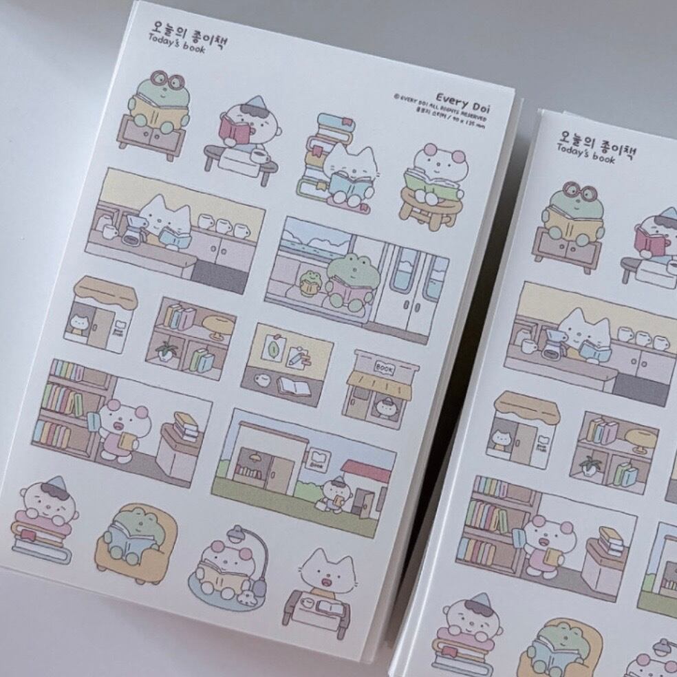 every doi〔sticker -Today's book- 〕