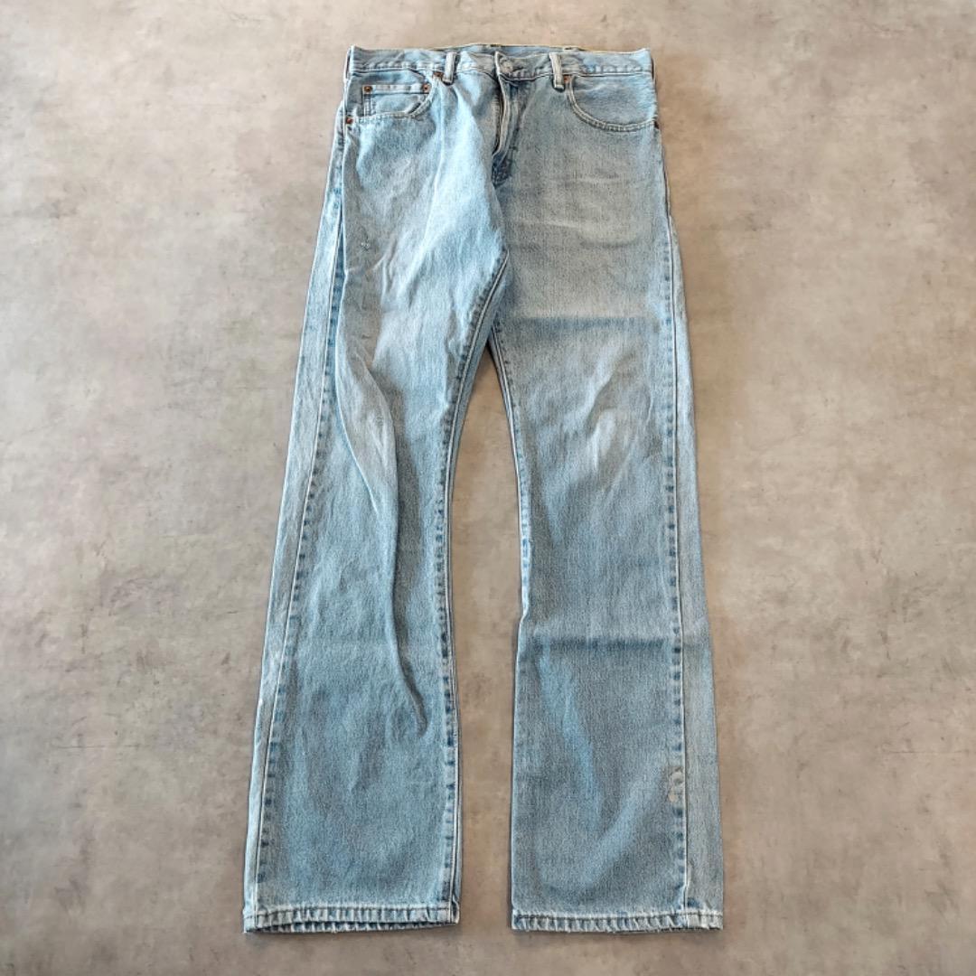 リーバイス517 Levis W33 ブルーデニム 青 古着 フレア 15759