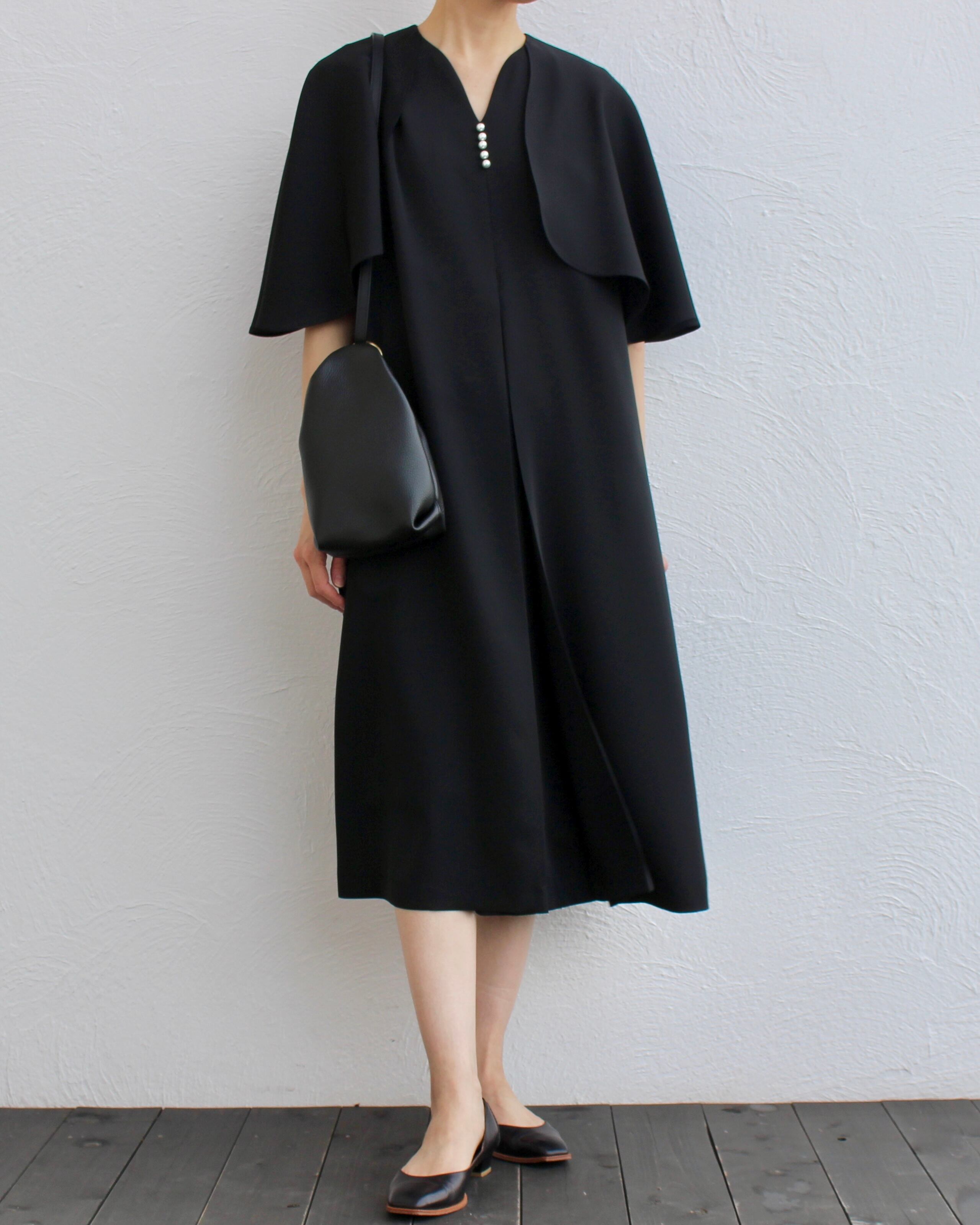 PANORMO/pearl cape dress