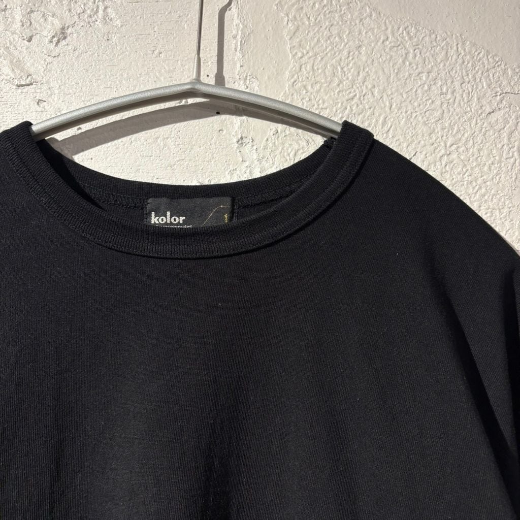 Kolor カラー 26SS T-Shirt Tシャツ 26SCM-T28210S-08 ブラック Size:1