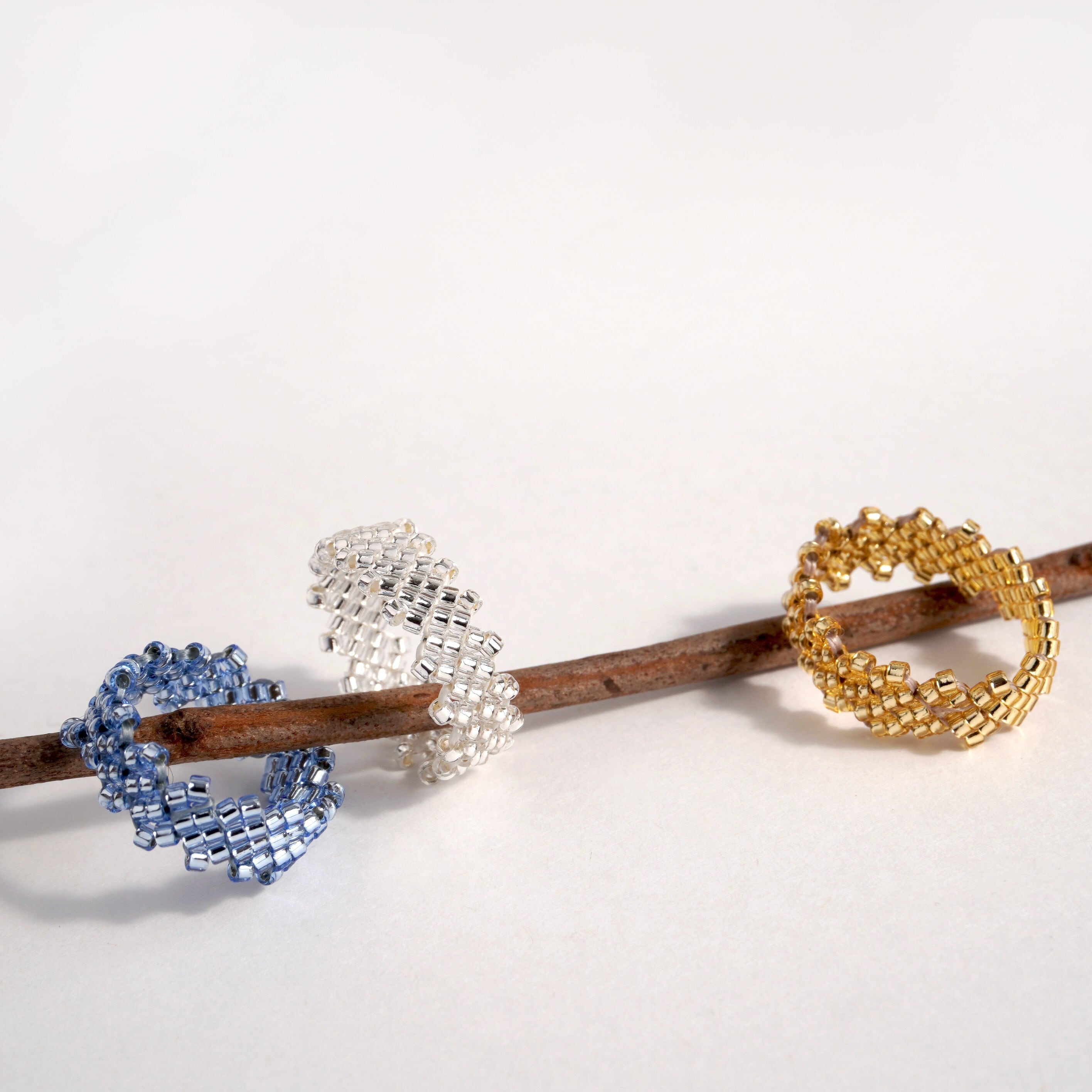 本日限定値下げ　ピース　peace高円寺　18Kリング EARTHピースリング【丸ビーズタイプ】 / EARTH peace ring【Round Bead