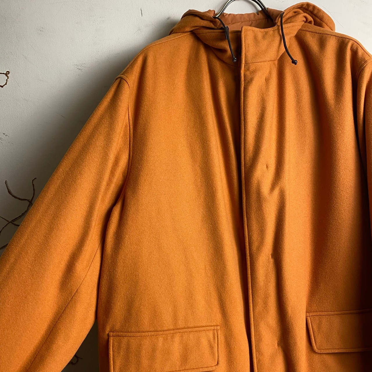 HERMES reversible cashmere down jacket “hermes orange”
