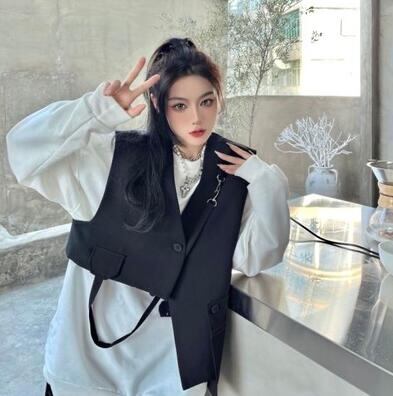 夏新作 レディース トップス ベスト アウター 上着 暗黒系