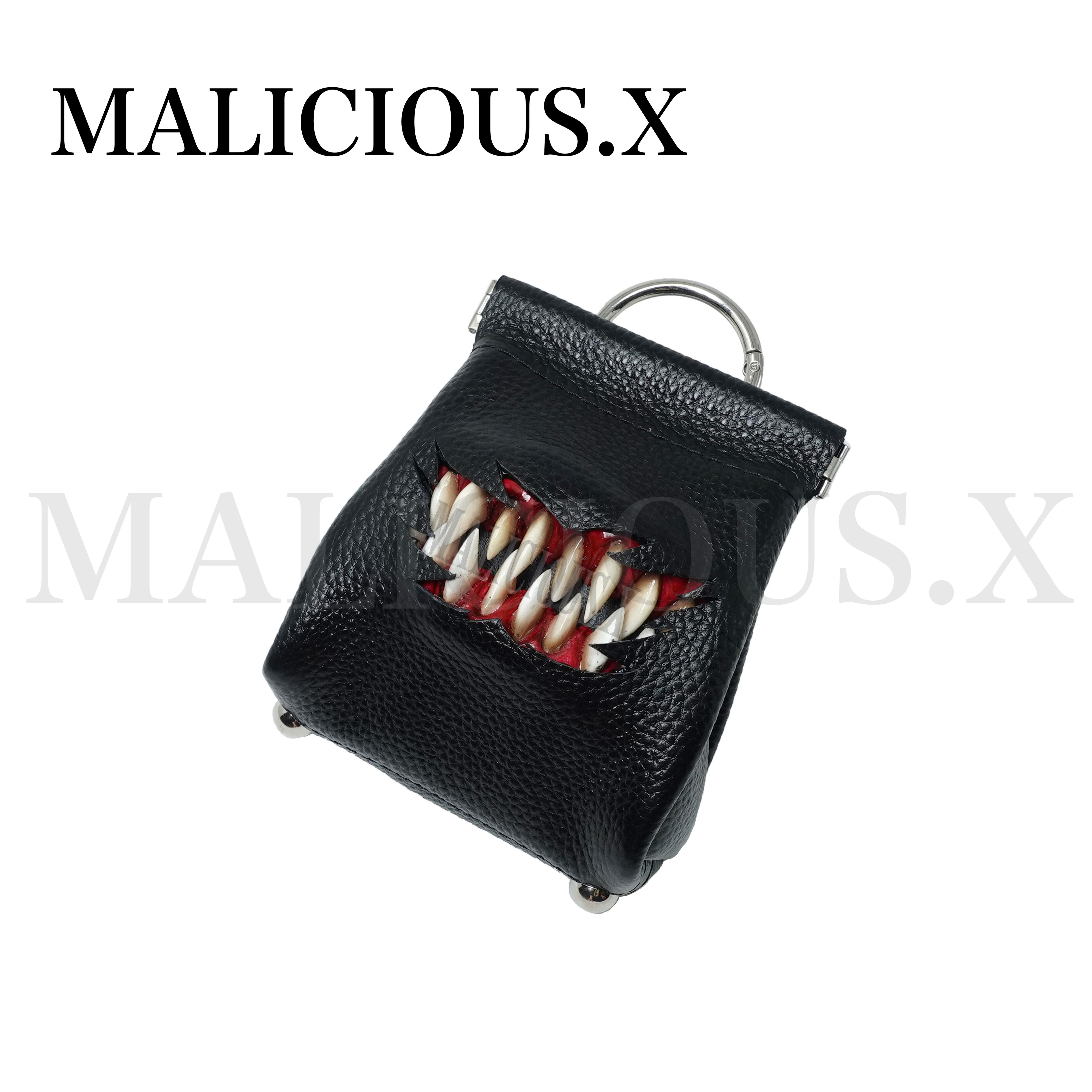 【未使用】MALICIOUS.X マリシアスエックスブラックレザーキャスケット MALICIOUS.X マリシアスエックスブラックレザーキャスケット