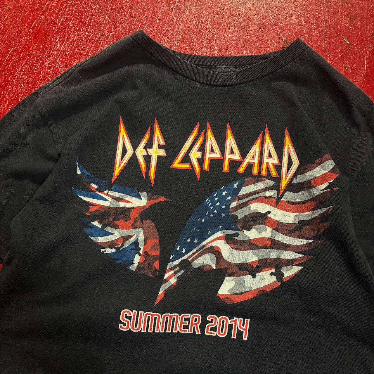 MEXICO製 ALSTYLE DEF LEPPARD 2014s tour バンドTシャツ デフレパード