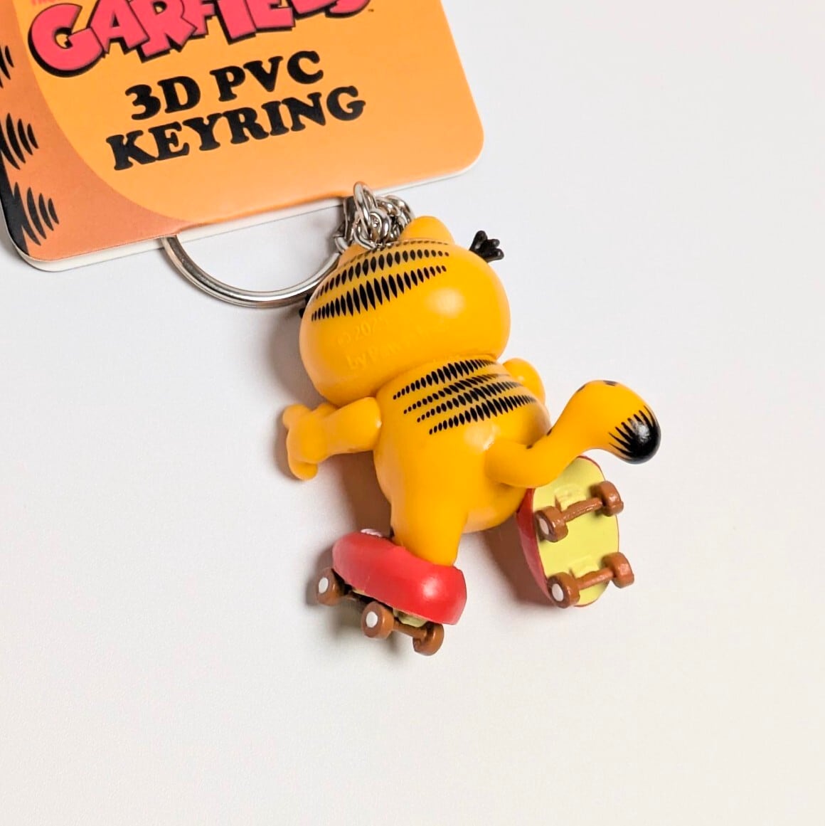 【 Garfield ( ガーフィールド ) 】 3D PVCキーホルダー 『 ローラースケート♪ 』 〚アメリカン雑貨 アメトイ〛