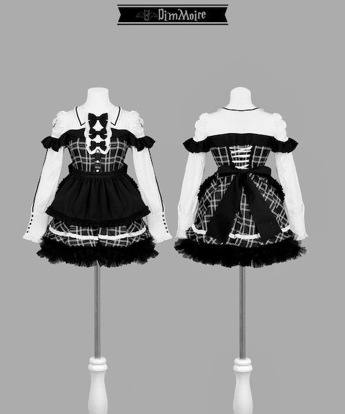 お嬢様の従愛ワンピース【チェック&White】