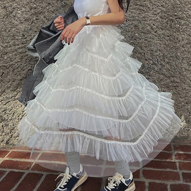 tiered frill skirt　10151
