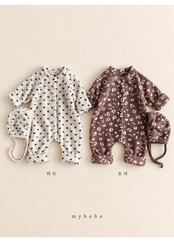 韓国子供服 / 26winter / my bebe / プードルスーツ(ボンネットセット) / ベビー / 冬服 *S~M*