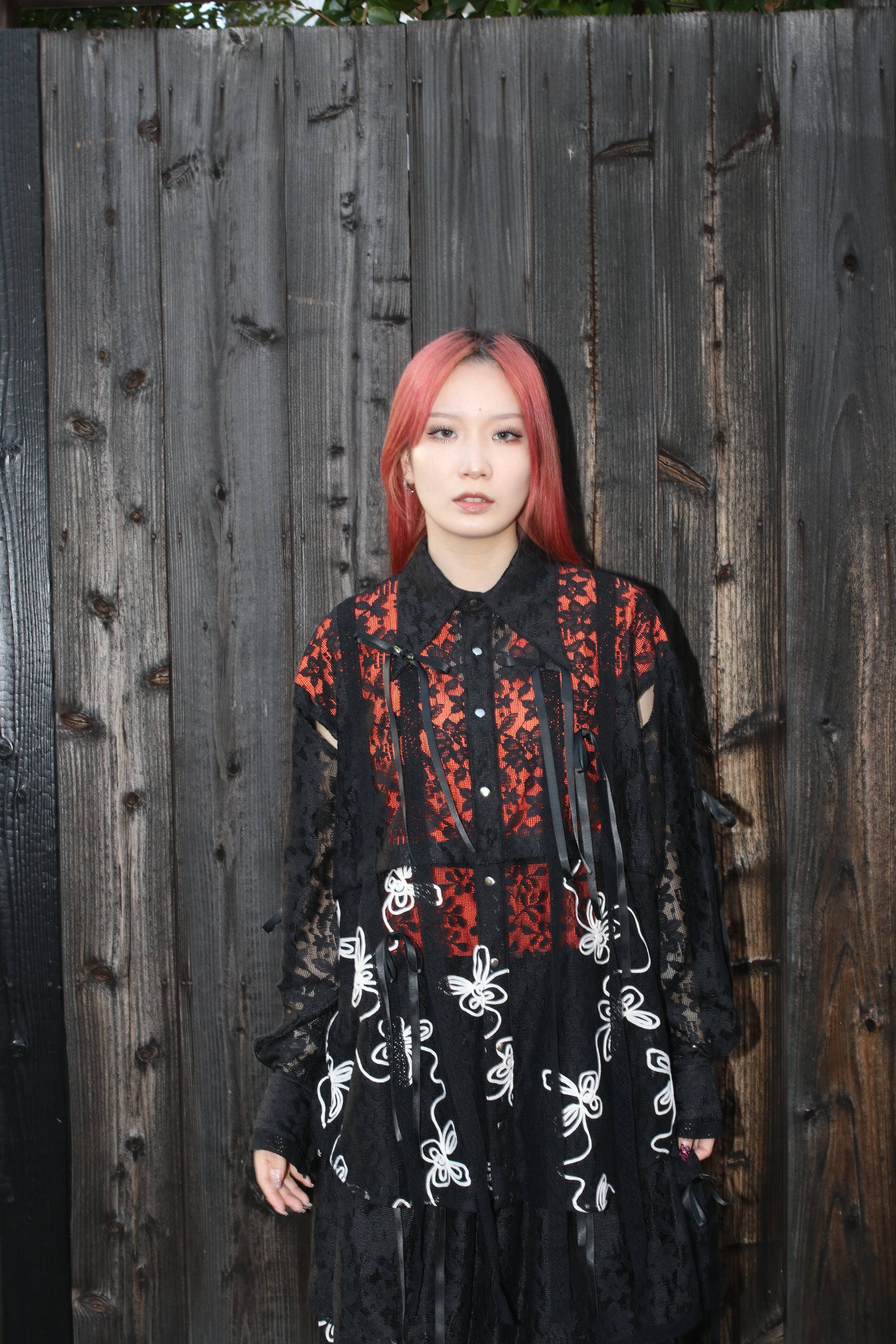 25SS】rurumu: lace detachable shirts (BLACK) rrm25SS-SH01 | IAAAM