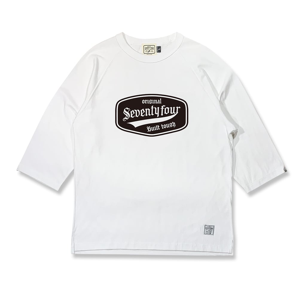 ハーフスリーブTシャツ / SEVENTY FOUR(セブンティーフォー) / WIDE T-SHIRT HALF SLEEVE (LETTERED)(WHITE)(STF26SS15)