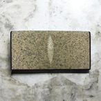 長財布 スティングレイレザー(エイ革)  ベージュ