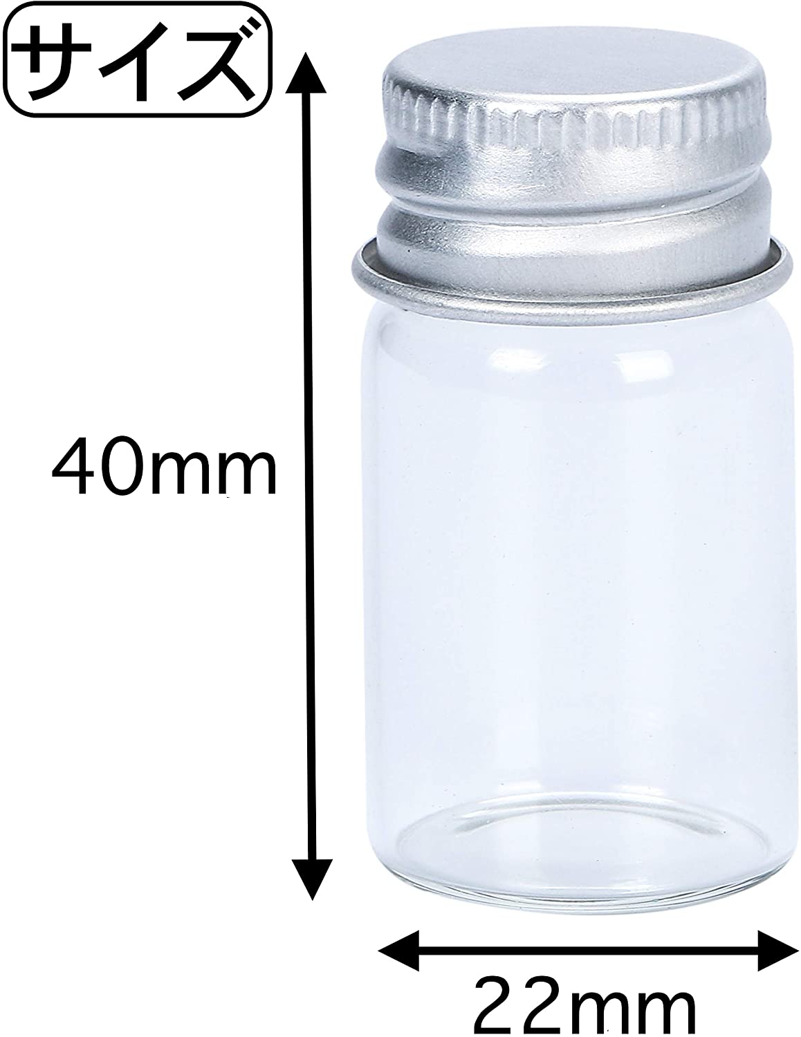 送料無料】 小瓶 ガラス瓶 ミニチュアガラスボトル ミニボトル 小物 保存 容器 保管 小分け 22×40mm 7ml 20個 セット | 【 T K  Y 】OFFICIAL WEB SHOP