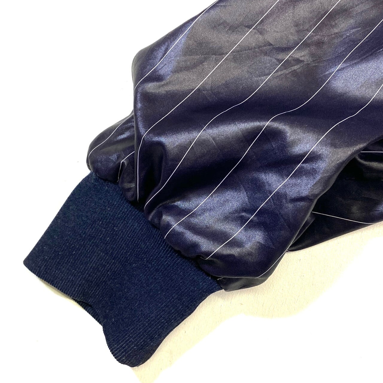 70年代 80年代 フランス ラコステ ネイビー サイズ4 長袖 70年代 フランス製 フレンチラコステ ストライプ柄 ナイロンジャケット