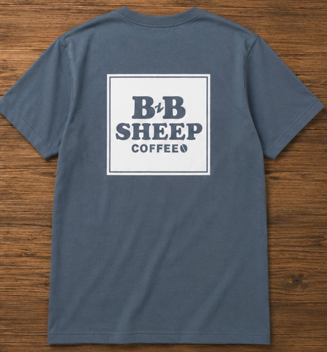 BB SHEEP COFFEE Tシャツ（半袖）ヘイジーネイビー