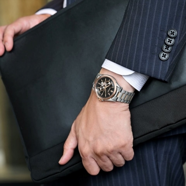 CITIZEN COLLECTION シチズンコレクション メカニカル 機械式 シースルーバック メンズ腕時計 NP1014-77E