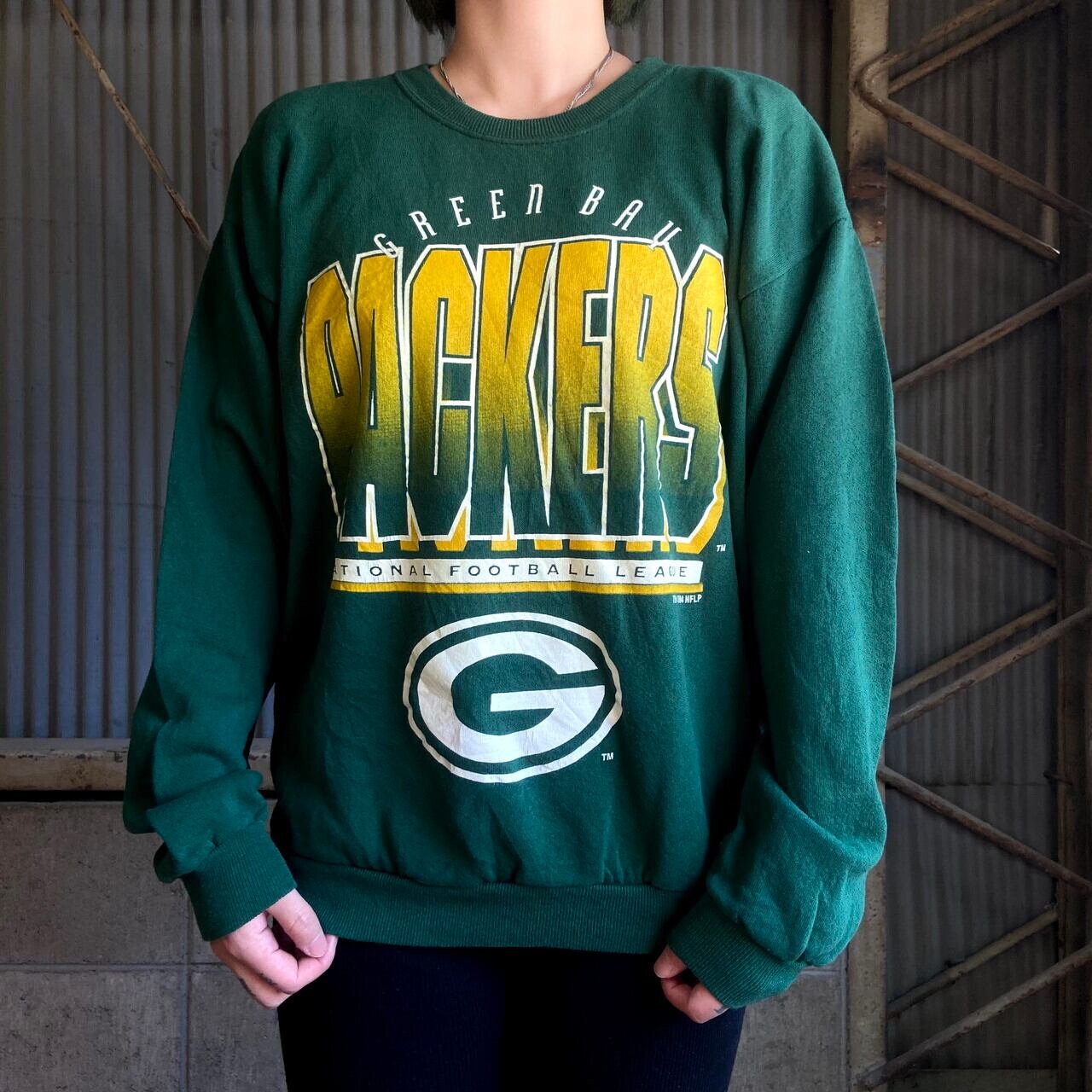 チャンピオン NFL Packers ハーフジップ スウェット 90s