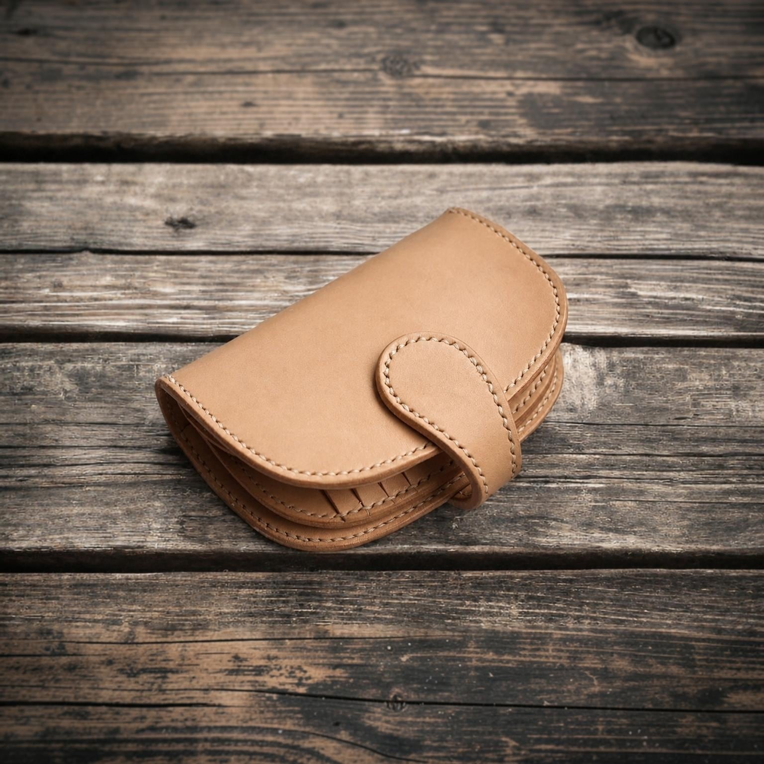 受注製作】本革フラップハーフ財布 | Babylonica Leather Craft