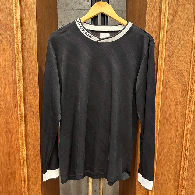 SUPREME L/S SOCCER T-SHIRT BLACK⓼