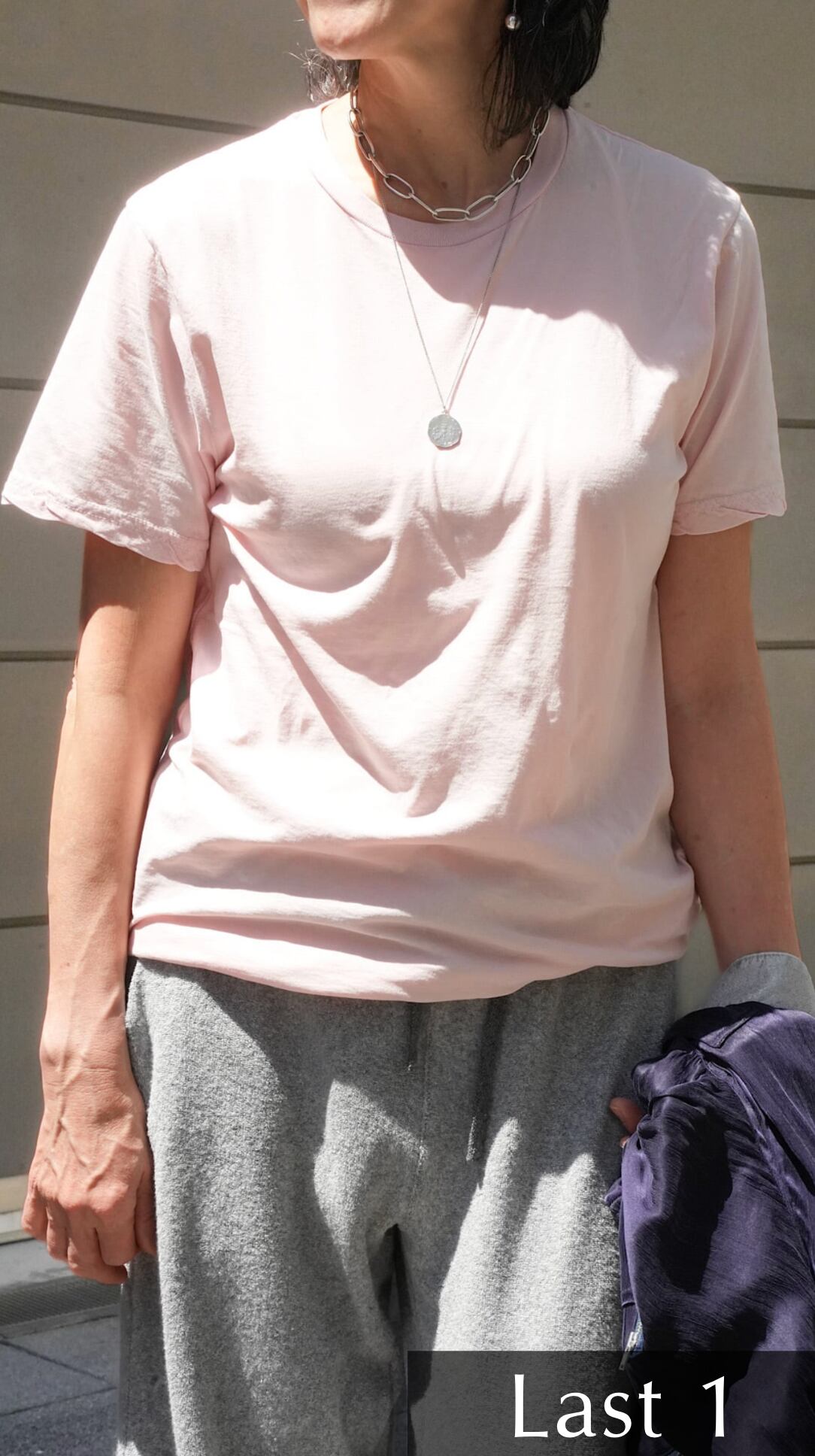 Crew Neck T-shirt(pink)