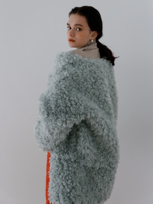 【Naoko Sawada collaboration】4way eco fur coat（blue）