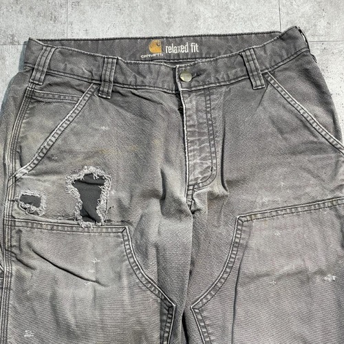 20s グレー ダブルニー Carhartt カーハート 31×30 詳細写真4