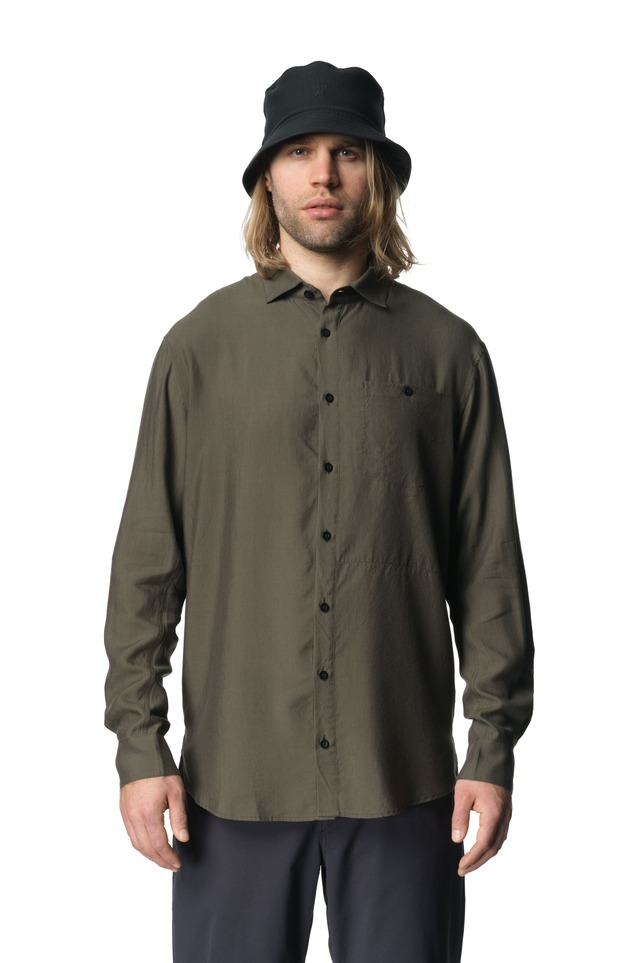 HOUDNI / Ms Tree Longsleeve Shirt / Dawn Green