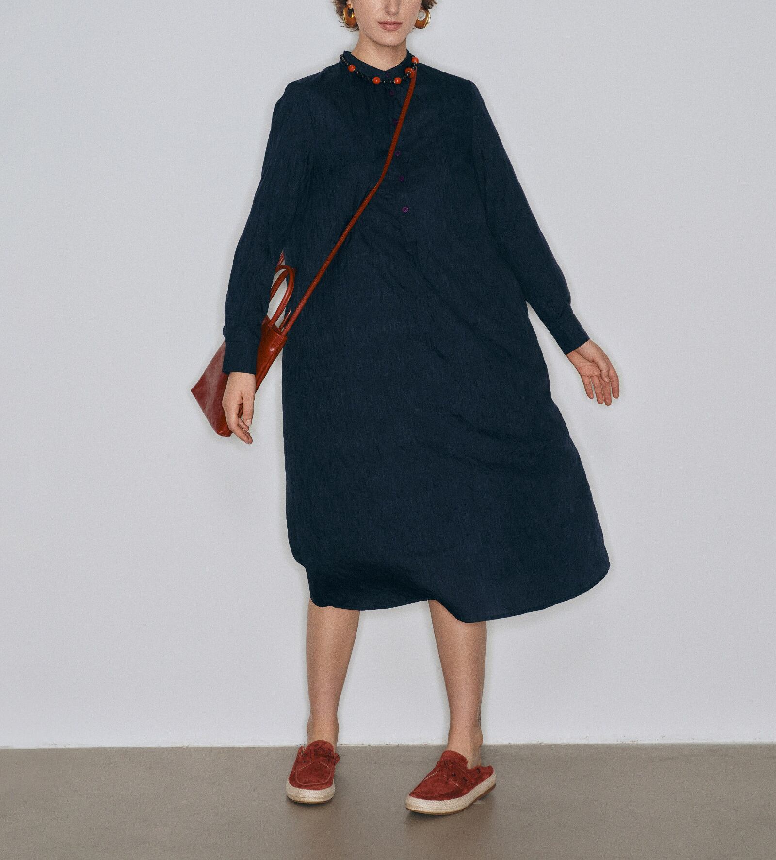 Long Sleeve Shirt Dress 【2026051802】 | LE JARDIN BLANC