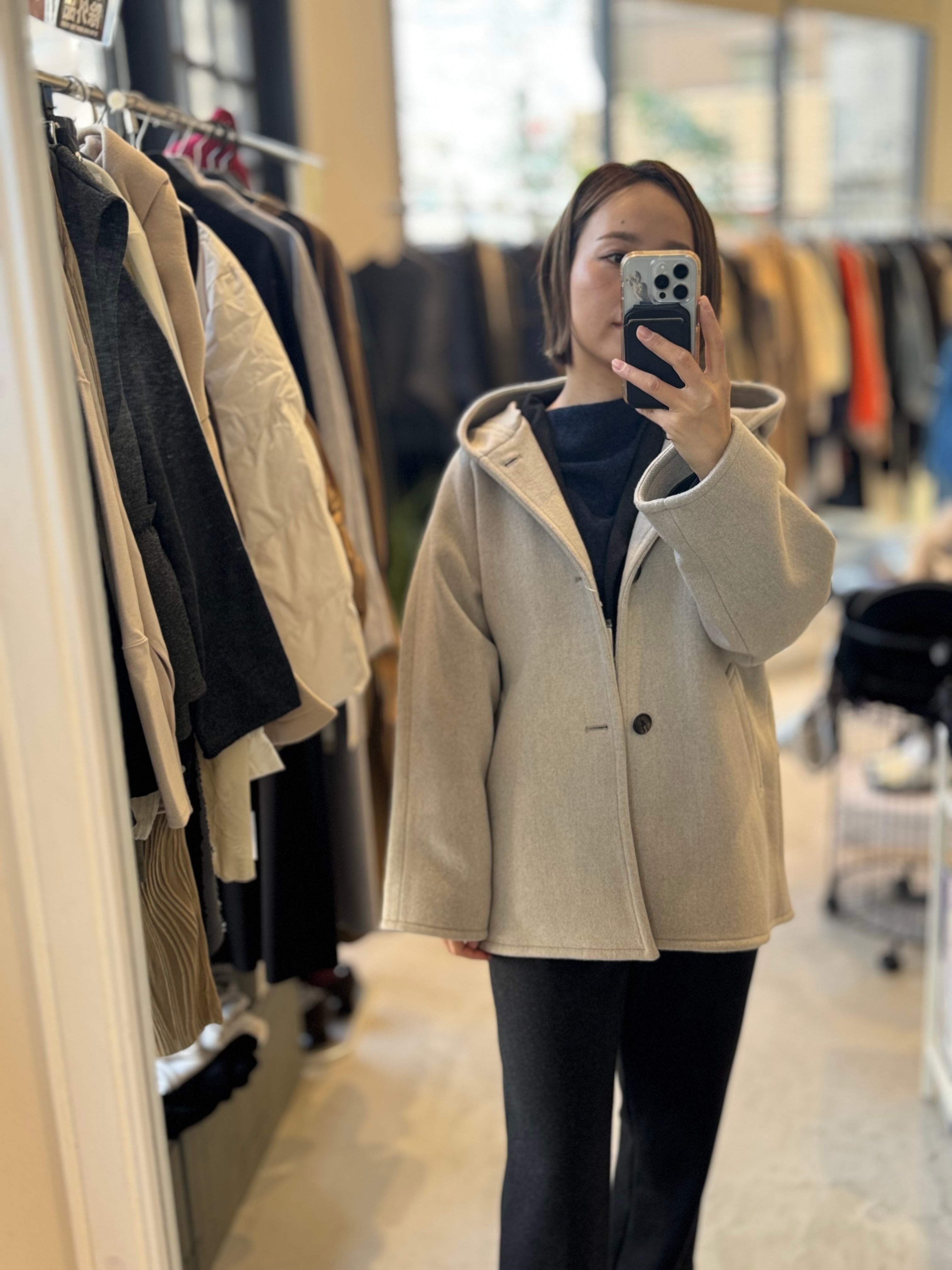 【LEMELANGE】フード付きウールコート　8553903