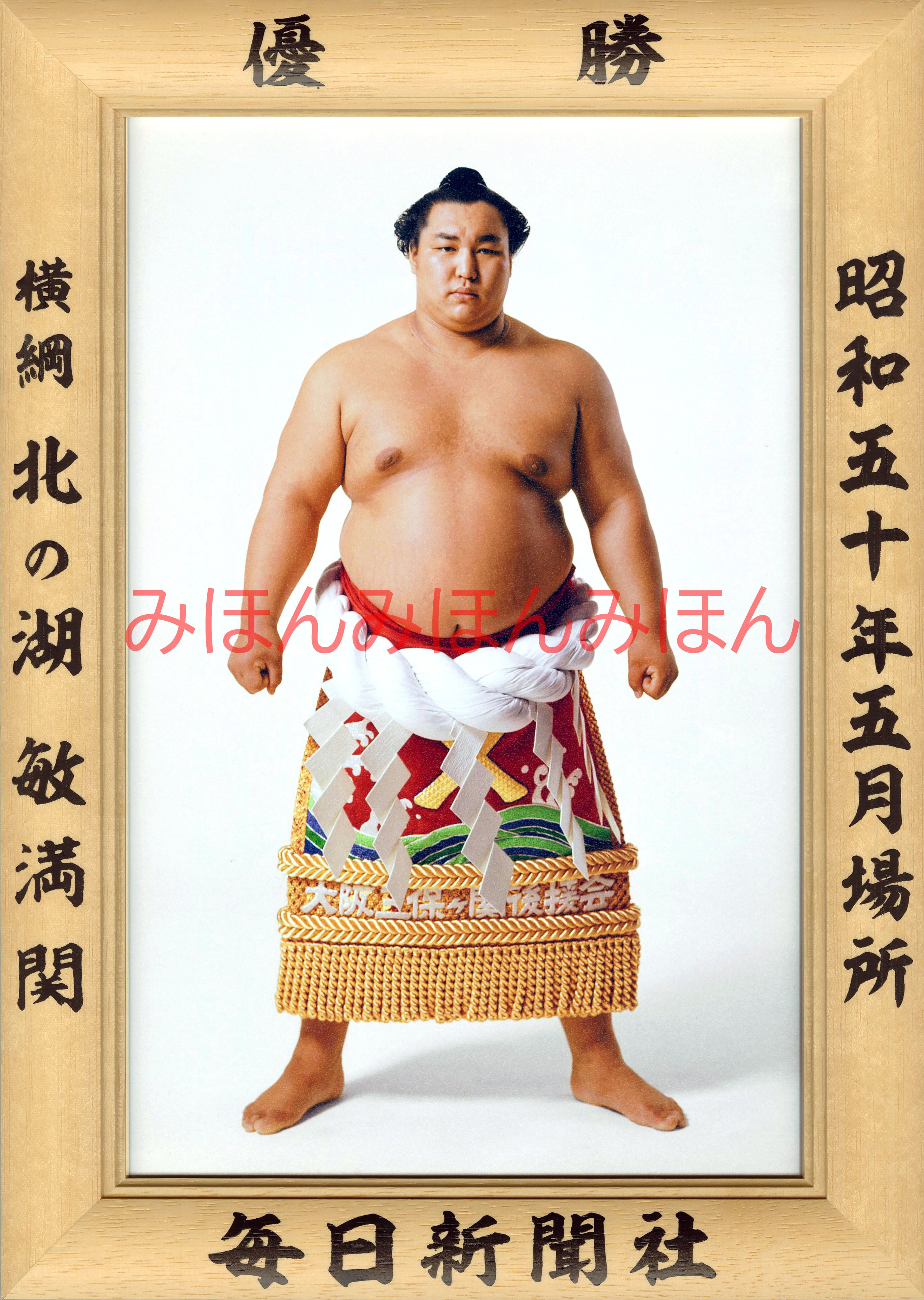 大相撲優勝額 北の湖 昭和54年1月場所