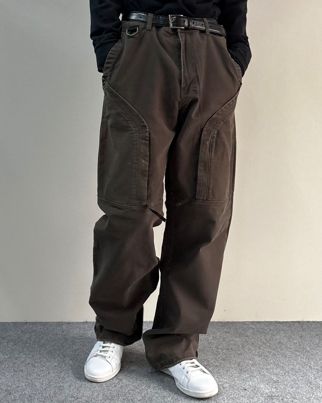 【PPFM】faded wide cargo pants