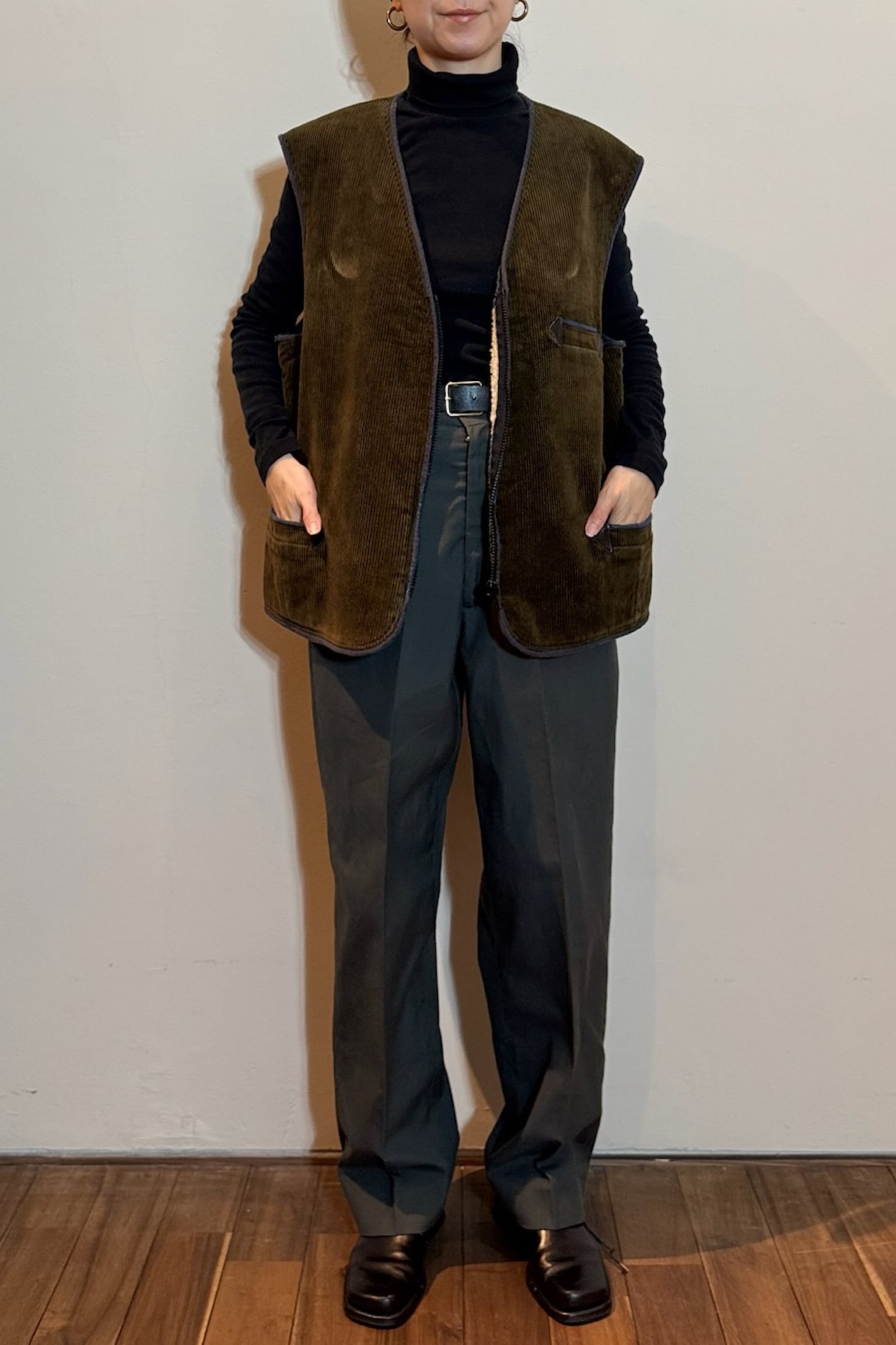 コーデュロイハンターベスト